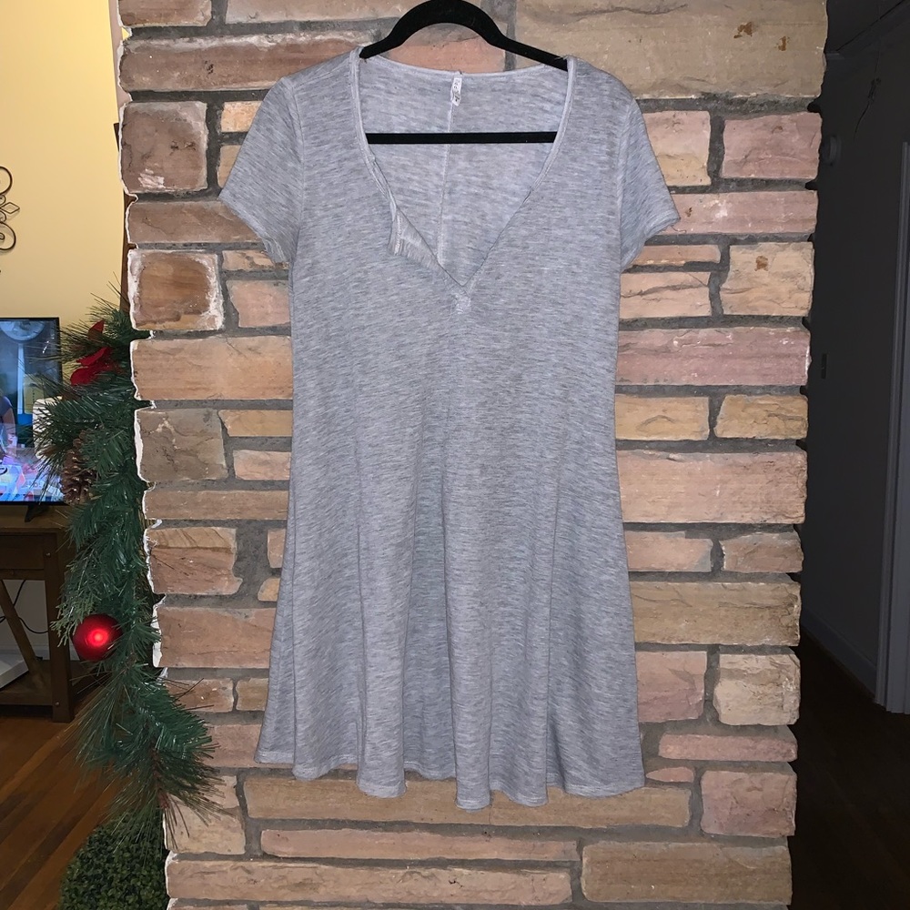 Gray Tee Dress